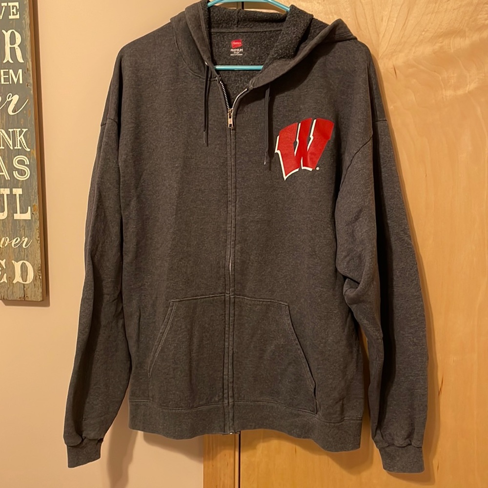 Wisconsin Badger zip up hoodie